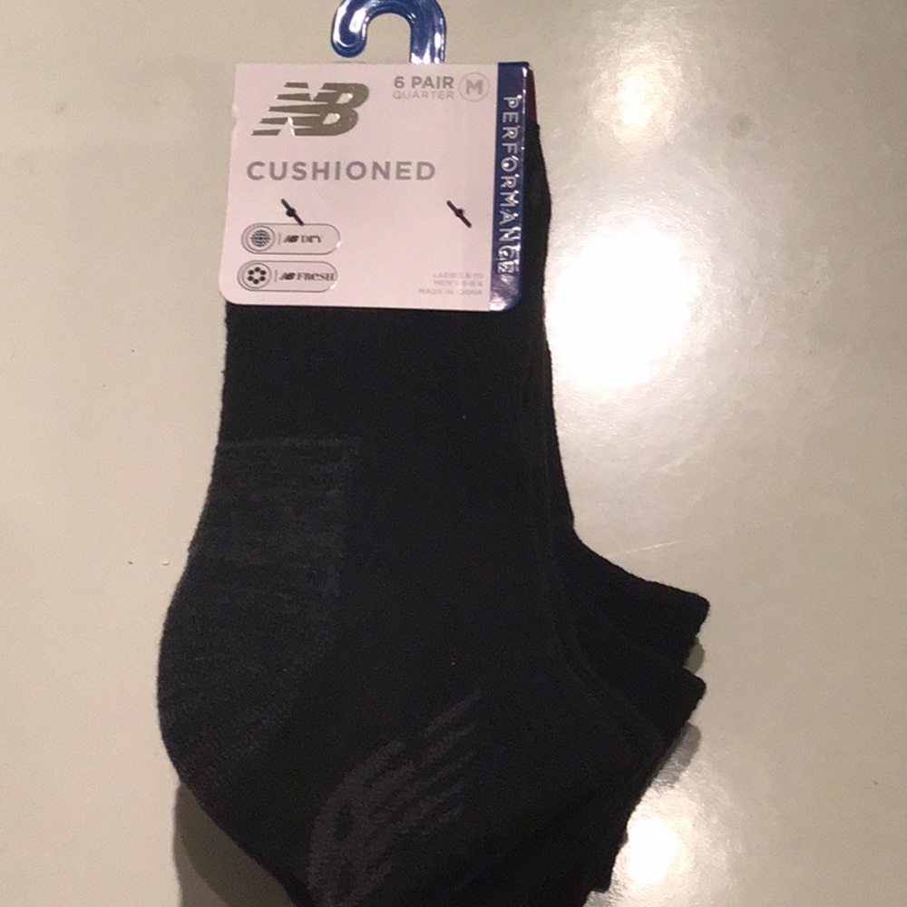 New Balance 6- pair Quarter Socks